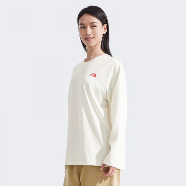 北面情侣款宽松长袖T恤舒适爱心户外透气新款TheNorthFace|8D7T