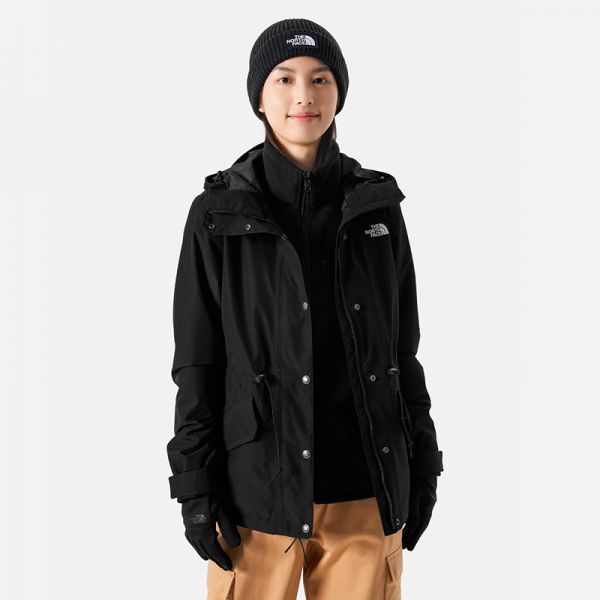 TheNorthFace北面三合一冲锋衣女户外防水透汽抓绒内胆新款|7QSM