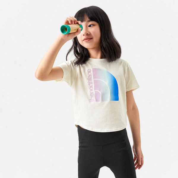 TheNorthFace北面童装短袖T恤女童户外23春夏新款|82TP