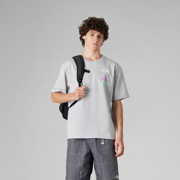 北面UE设计师款男纯棉印花短袖T恤户外透气新款TheNorthFace|8CKK