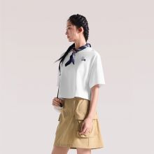 北面短袖女T恤纯棉短款运动上衣户外透气新款TheNorthFace|8GXA