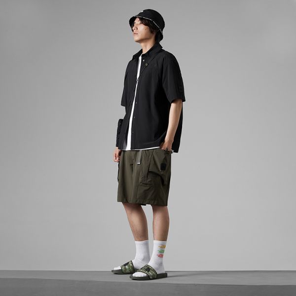 TheNorthFace北面UE男先锋设计防泼溅大口袋短袖衬衫23新款81L7