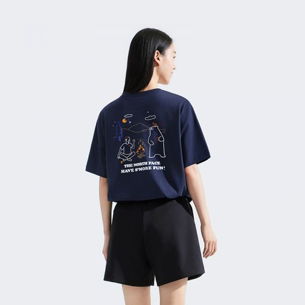 北面男女同款纯棉印花短袖T恤户外透气夏新款TheNorthFace|8DBV