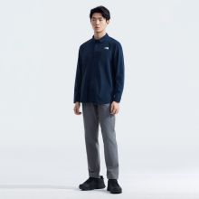 北面男UPF防晒衣长袖衬衫轻薄小方领防泼溅户外TheNorthFace|4NCQ