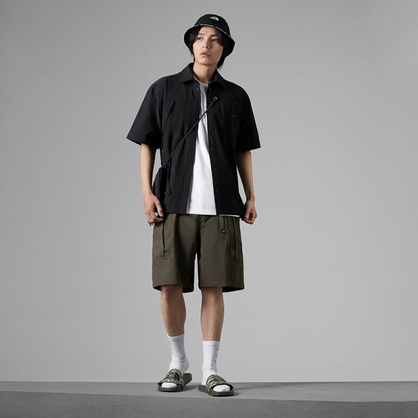 TheNorthFace北面UE男先锋设计防泼溅大口袋短袖衬衫23新款81L7