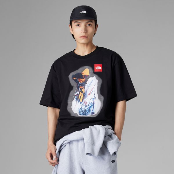 TheNorthFace北面UE重磅纯棉印花短袖T恤男舒适23秋冬新款83QK