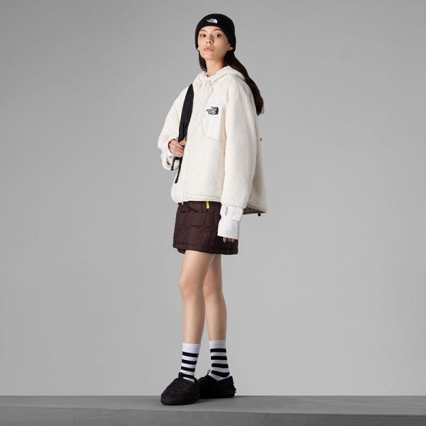 TheTheNorthFace北面UE先锋设计仿羊羔绒连帽外套女23秋新款83Q9