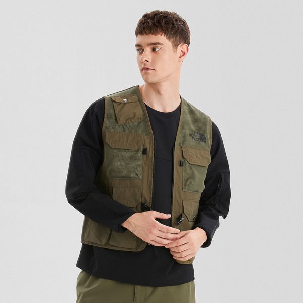 thenorthfaceue北面男性舒适透气多口袋马甲背心春夏上新|7qaj