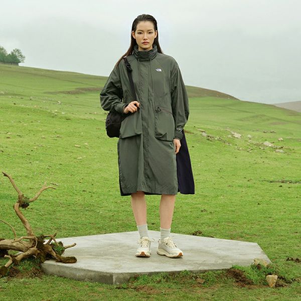 TheNorthFaceUE北面先锋设计女性长款宽松防风外套秋冬上新|7WB8