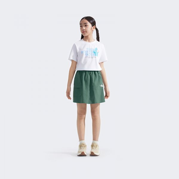 北面童装儿童女速干凉感防晒半身裙短裙户外夏TheNorthFace|8C0M