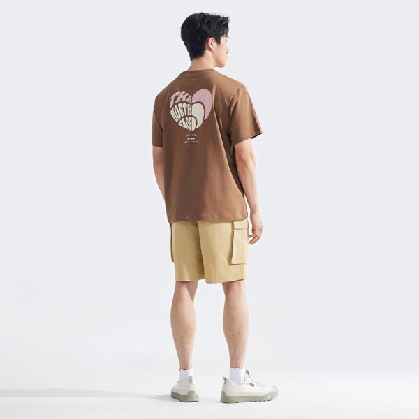 北面情侣款纯棉短袖T恤舒适爱心户外透气新款TheNorthFace|8D7U