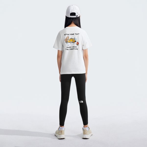 北面童装儿童女吸湿透气保暖紧身裤打底裤户外TheNorthFace|89XN