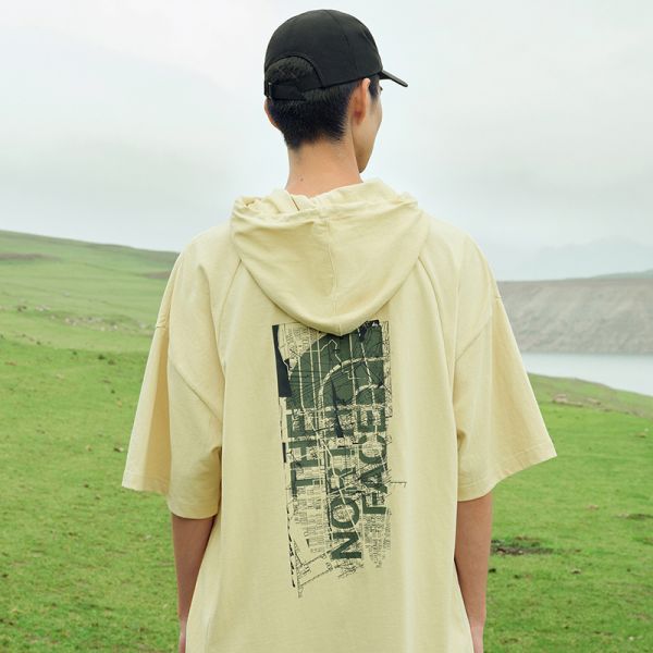 TheNorthFace北面先锋设计男性印花连帽短袖卫衣秋冬上新|7W8V