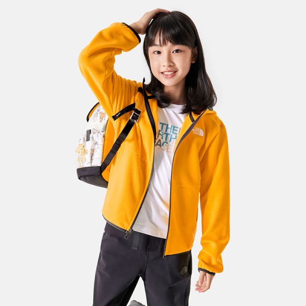 TheNorthFace北面童装抓绒连帽外套儿童户外透气23秋冬新款|82TV