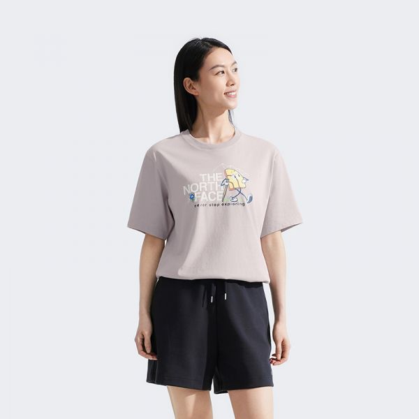 北面男女同款纯棉印花短袖T恤户外休闲透气新款TheNorthFace|8GZ8