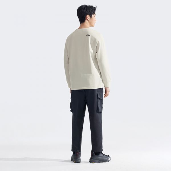 北面男女同款长袖T恤纯棉圆领户外柔软舒适新品TheNorthFace|8D7R