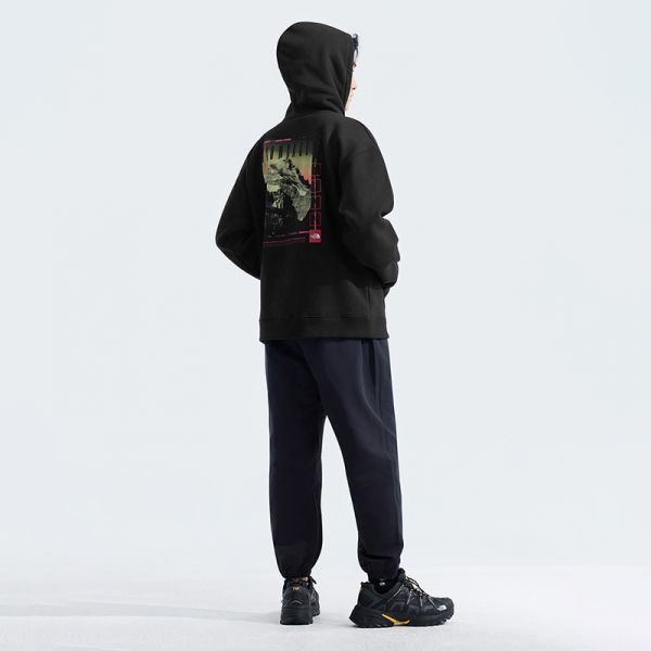 北面男印花连帽针织运动卫衣户外保暖春季新款TheNorthFace|8BY8