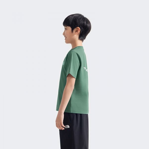 北面童装儿童纯棉印花短袖T恤男女户外透气新款TheNorthFace|8DCS