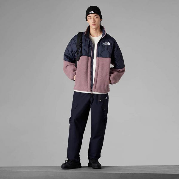 TheNorthFace北面UE先锋设计拼色抓绒外套夹克男23秋冬新款83Q4