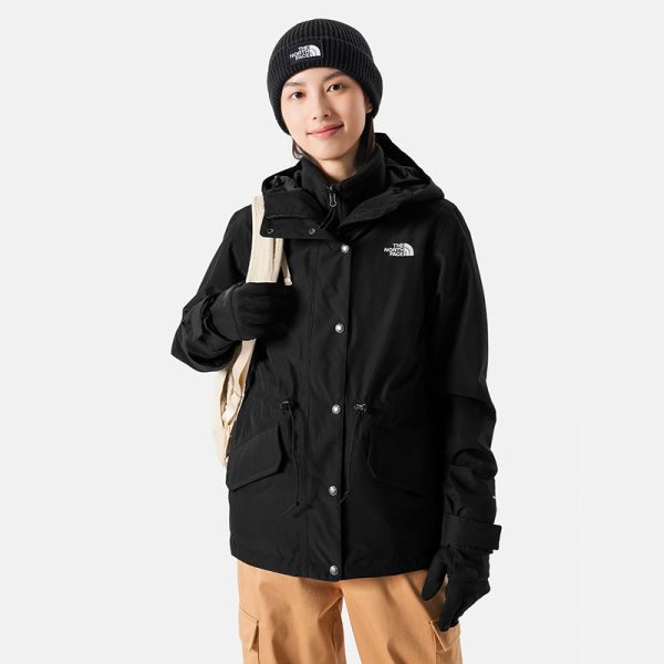TheNorthFace北面三合一冲锋衣女户外防水透汽抓绒内胆新款|7QSM