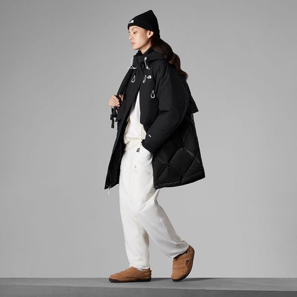 TheNorthFace北面UE先锋设计长款连帽羽绒服女鹅绒23秋冬新款83Q7