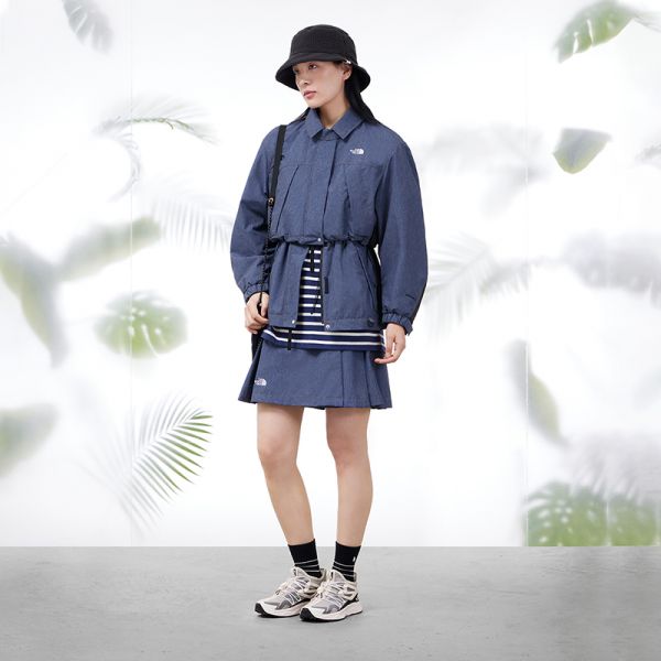 TheNorthFaceUE北面女先锋设计防风收腰二合一外套23新款81KS