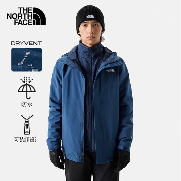 TheNorthFace北面三合一冲锋衣男户外防水保暖夹棉内胆新款|81RN