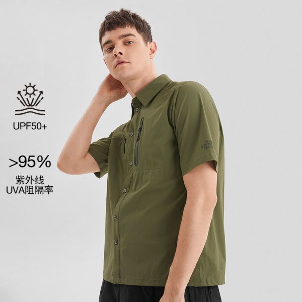 TheNorthFaceUE北面先锋设计男性防晒短袖衬衫春夏上新|7QQ4