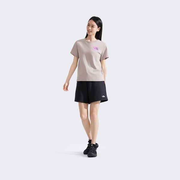 北面女纯棉印花短袖T恤运动户外休闲透气夏新款TheNorthFace|8DCD