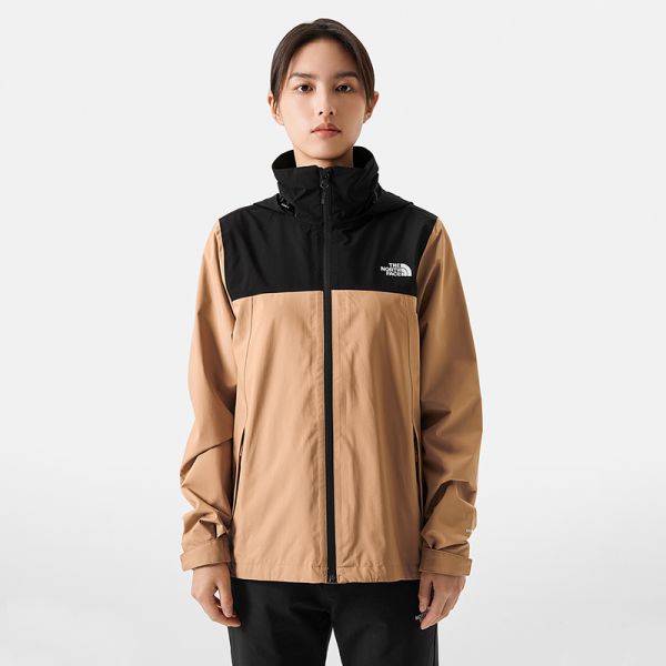 TheNorthFace北面冲锋衣女SANGRO户外樱花粉秋新款防水透汽|7WCK