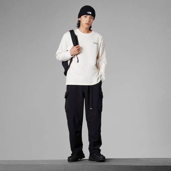 TheNorthFace北面UE男重磅纯棉印花宽松长袖T恤24春季新款89TD