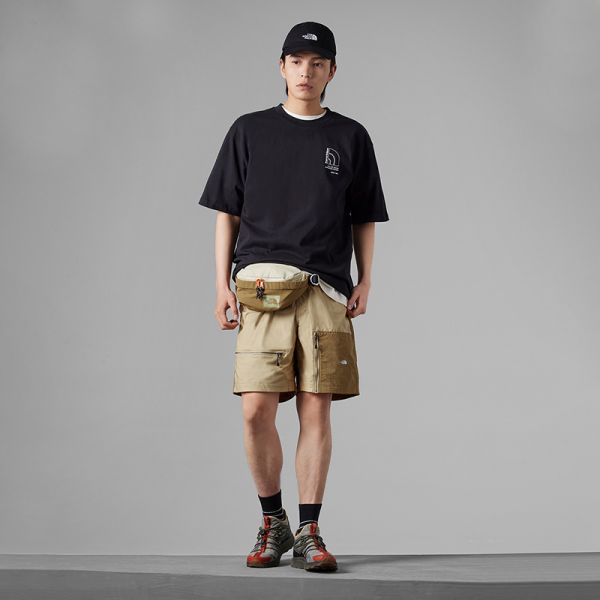 TheNorthFace北面UE男全棉重磅印花logo短袖T恤23夏季新款7WFJ