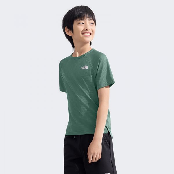 北面童装Sunriser儿童防晒速干短袖T恤透气抑臭TheNorthFace|8BMX