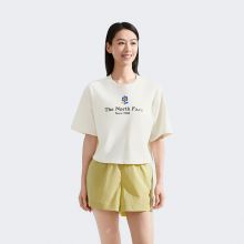 北面女纯棉时尚短款短袖T恤户外休闲透气夏新款TheNorthFace|8DCE