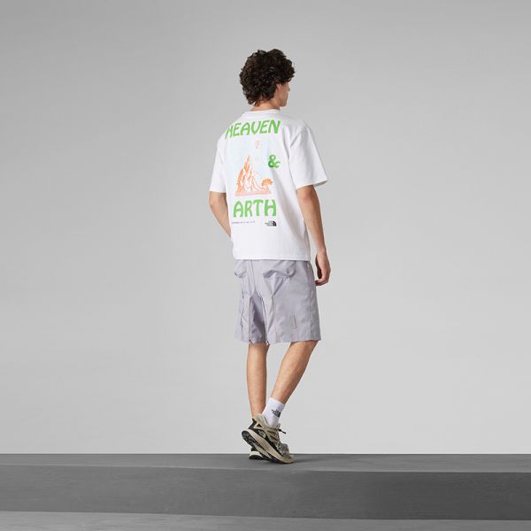 北面UE设计师款男纯棉印花短袖T恤户外透气新款TheNorthFace|8CKK