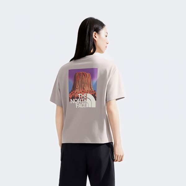 北面女印花短袖T恤户外休闲透气夏季新款TheNorthFace|8DCB
